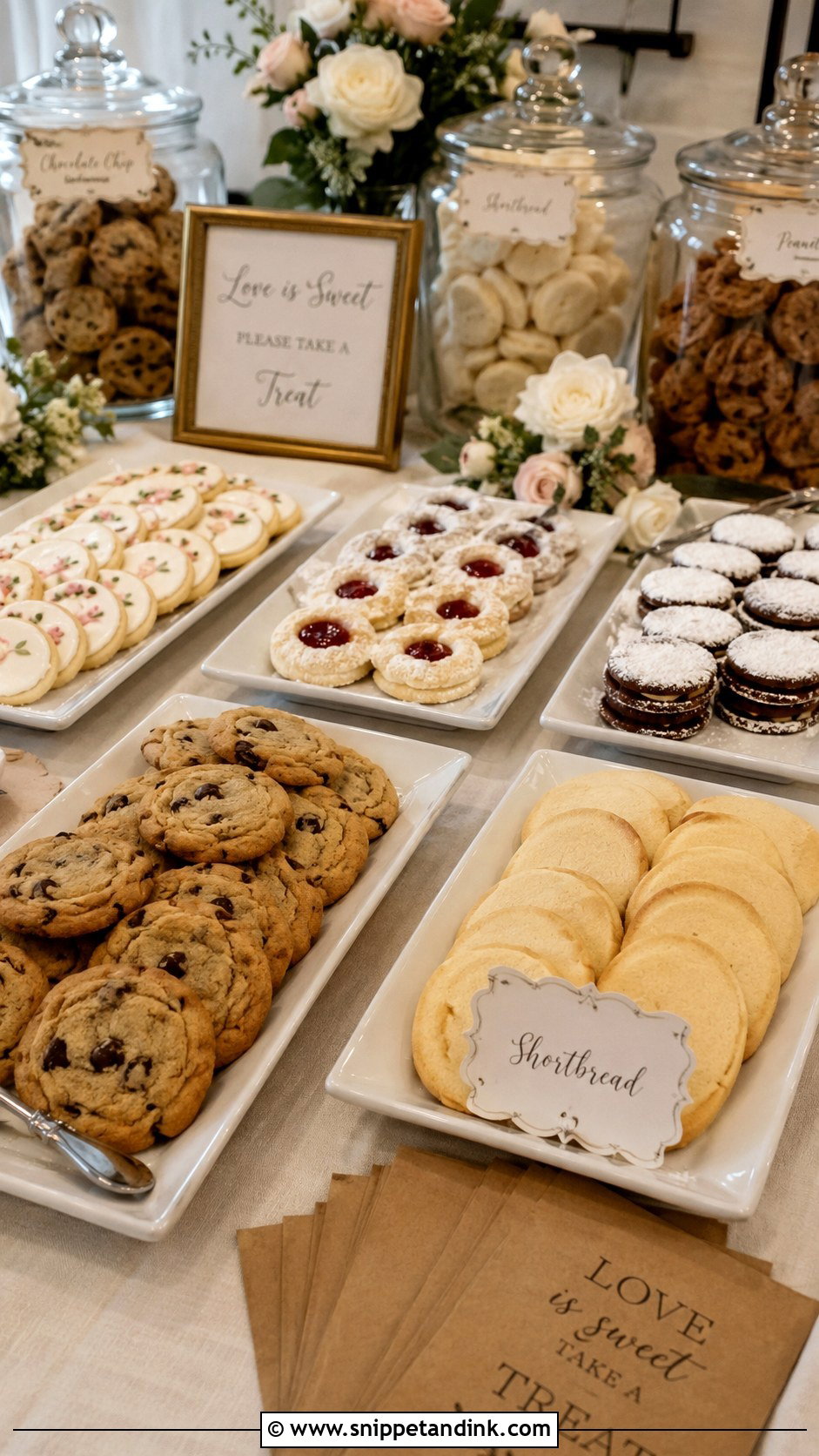 Wedding Cookie Table - Snippet and Ink - 20 Instead of Wedding Cake Ideas
