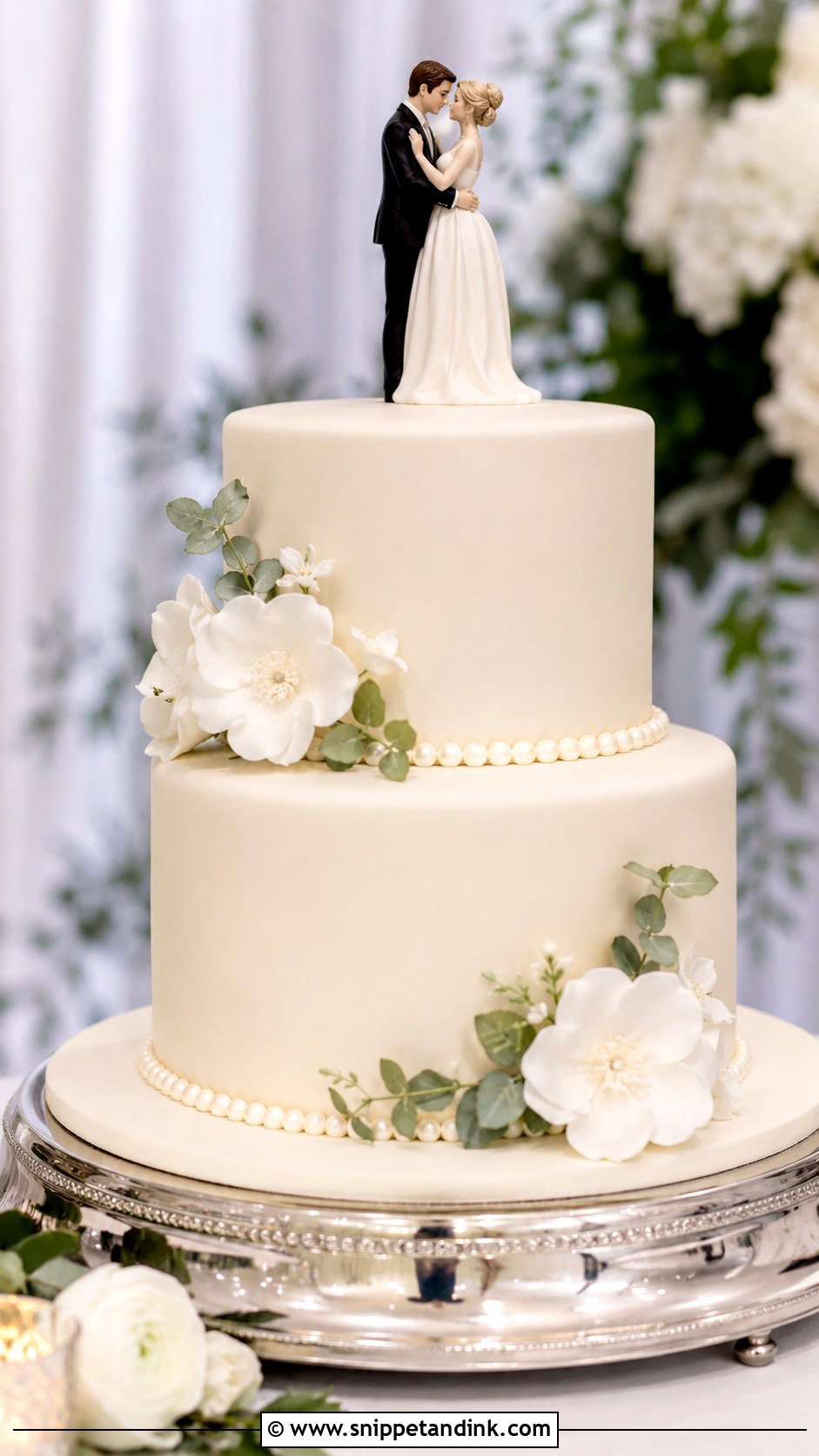 Wedding Couple Cake - Snippet and Ink - 20 Couples Cake Ideas