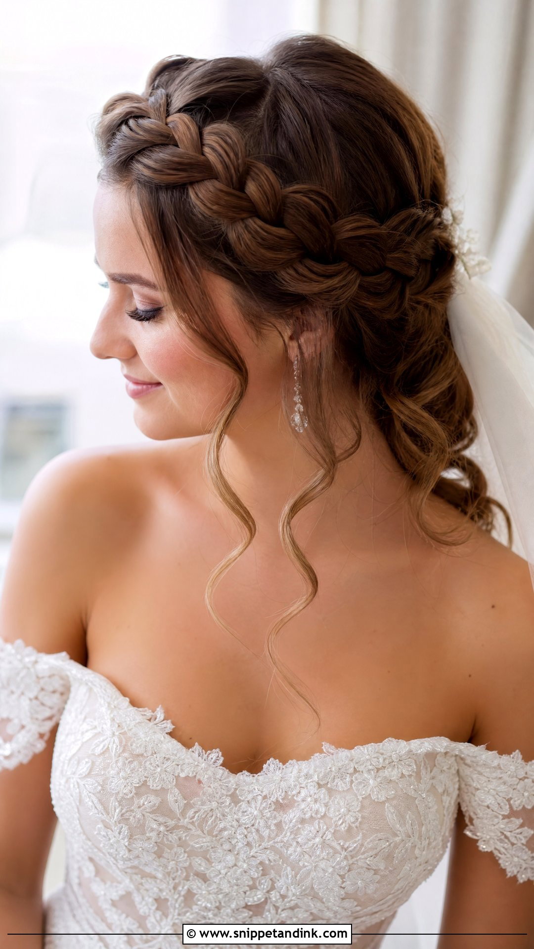 Wedding Crown Braid - Snippet and Ink - 20 Women Wedding Hairstyle Ideas
