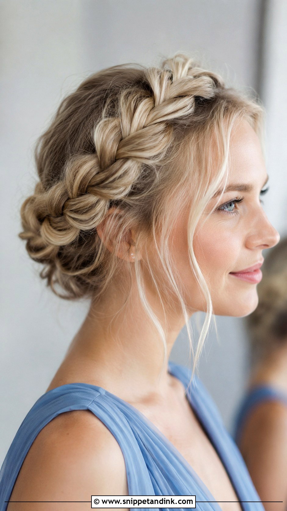 Wedding Crown Braid Bridesmaid Updo - Snippet and Ink - 20 Wedding Hair Updo Bridesmaid Ideas