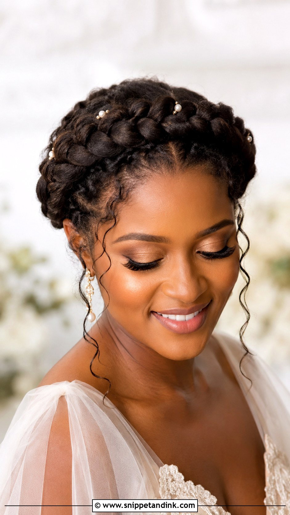 Wedding Crown Braid - Snippet and Ink - 15 Hair Look for Wedding Ideas