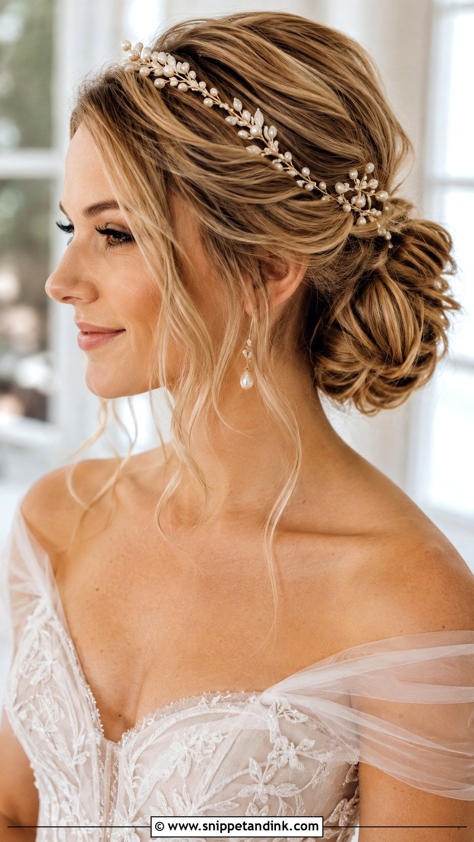 Wedding Crown Low Bun - Snippet and Ink - 15 Wedding Crown Hairstyles Brides