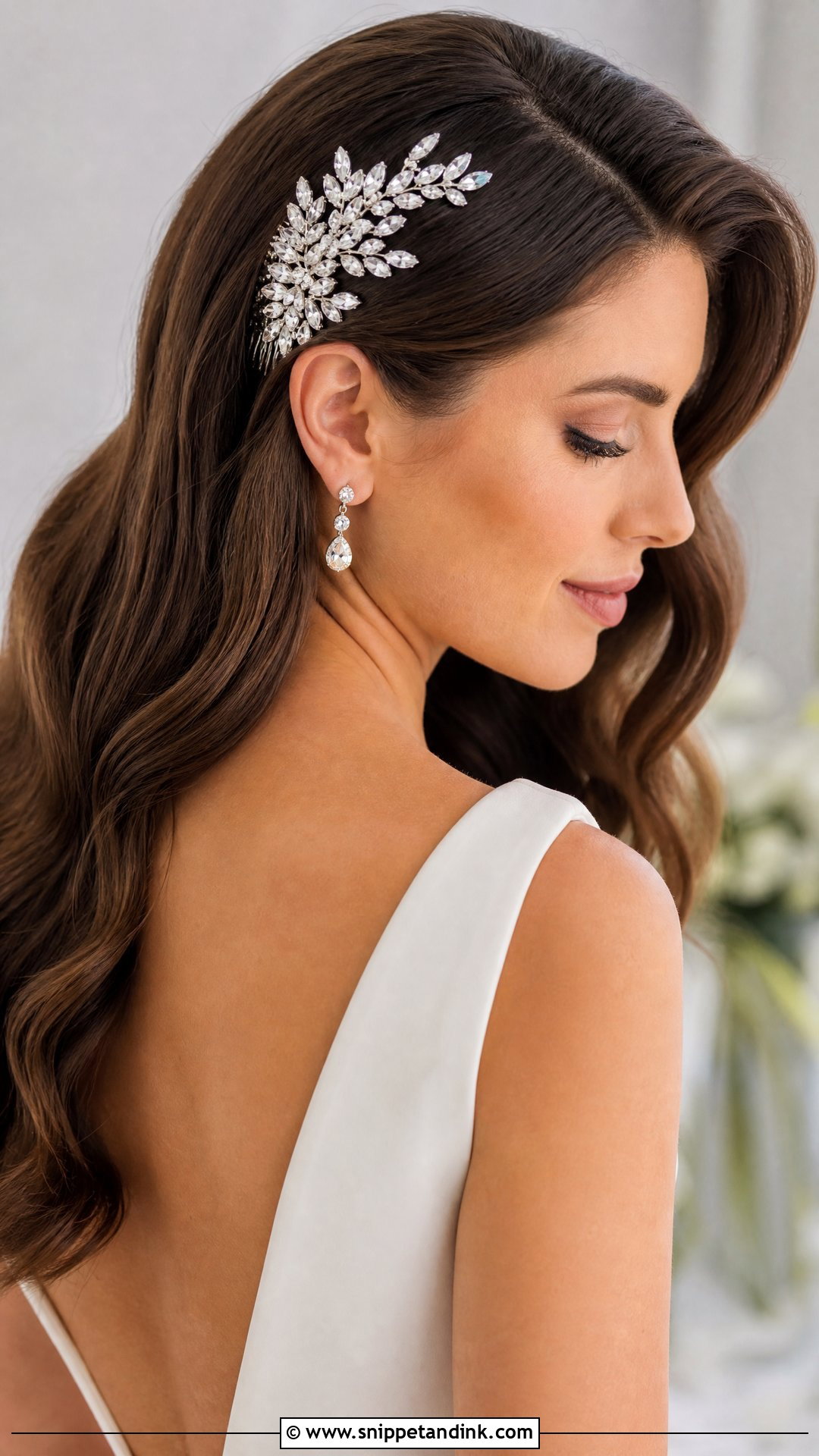 Wedding Crystal Hair Comb - Snippet and Ink - 20 Wedding Hair Pieces Headpieces