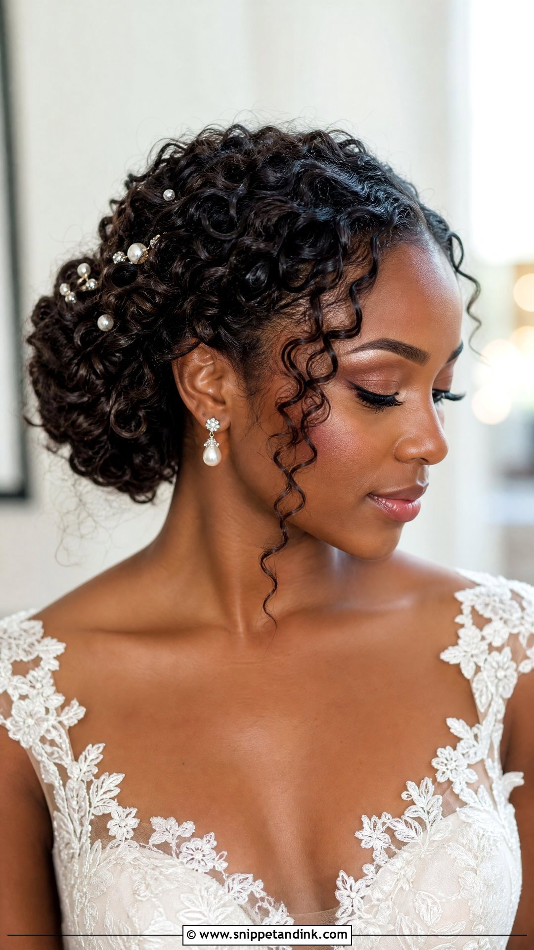 Wedding Curly Updo - Snippet and Ink - 20 Women Wedding Hairstyle Ideas