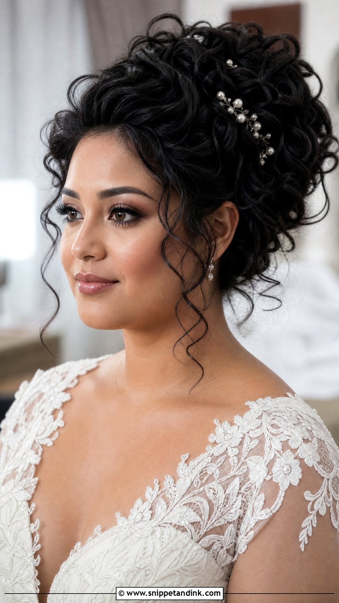 Wedding Curly Updo For Round Face - Snippet and Ink - 20 Wedding Hairstyle for Rounded Face Ideas