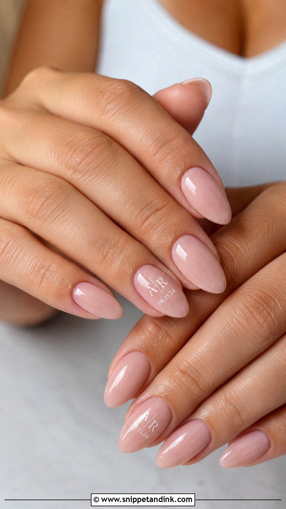 Wedding Date Nails With Initials - Snippet and Ink - 20 Wedding Nails Initials