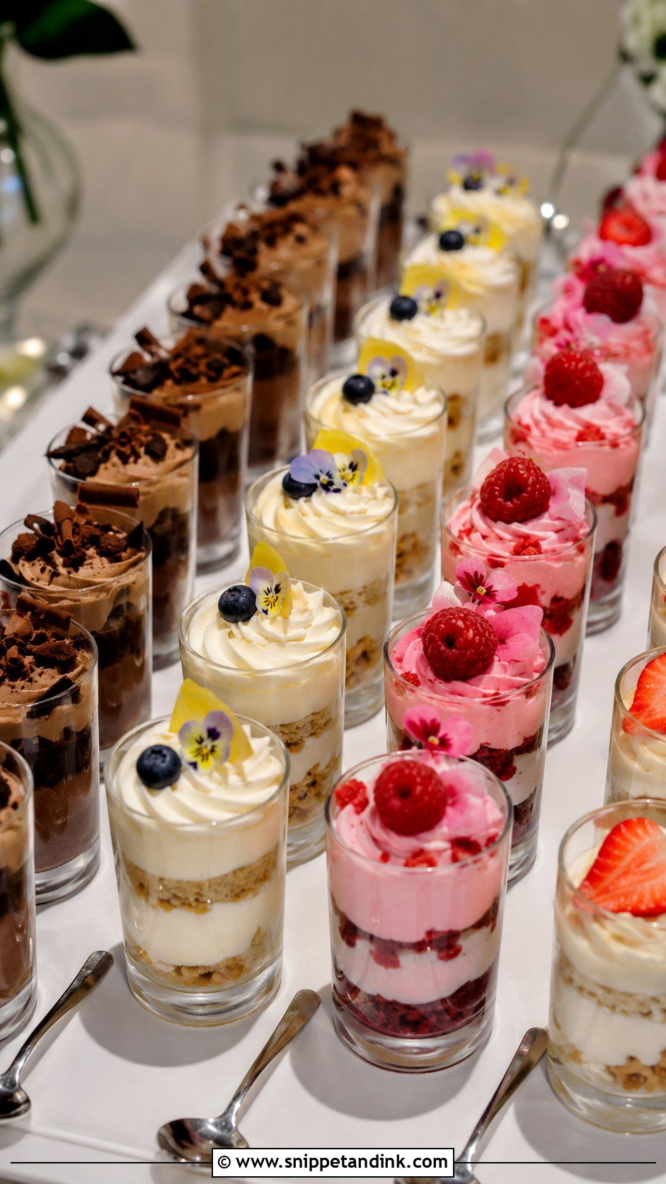 Wedding Dessert Shooters - Snippet and Ink - 25 Wedding Cake Replacement Ideas