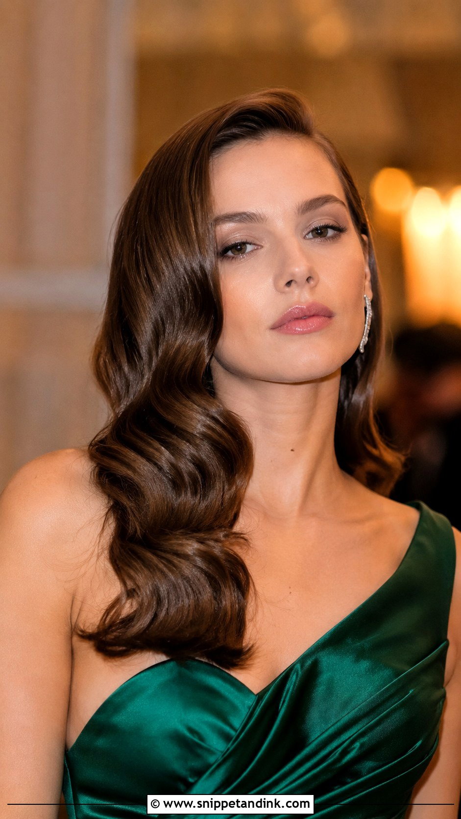 Wedding Dinner Hollywood Waves - Snippet and Ink - 15 Wedding Dinner Hairstyle Ideas