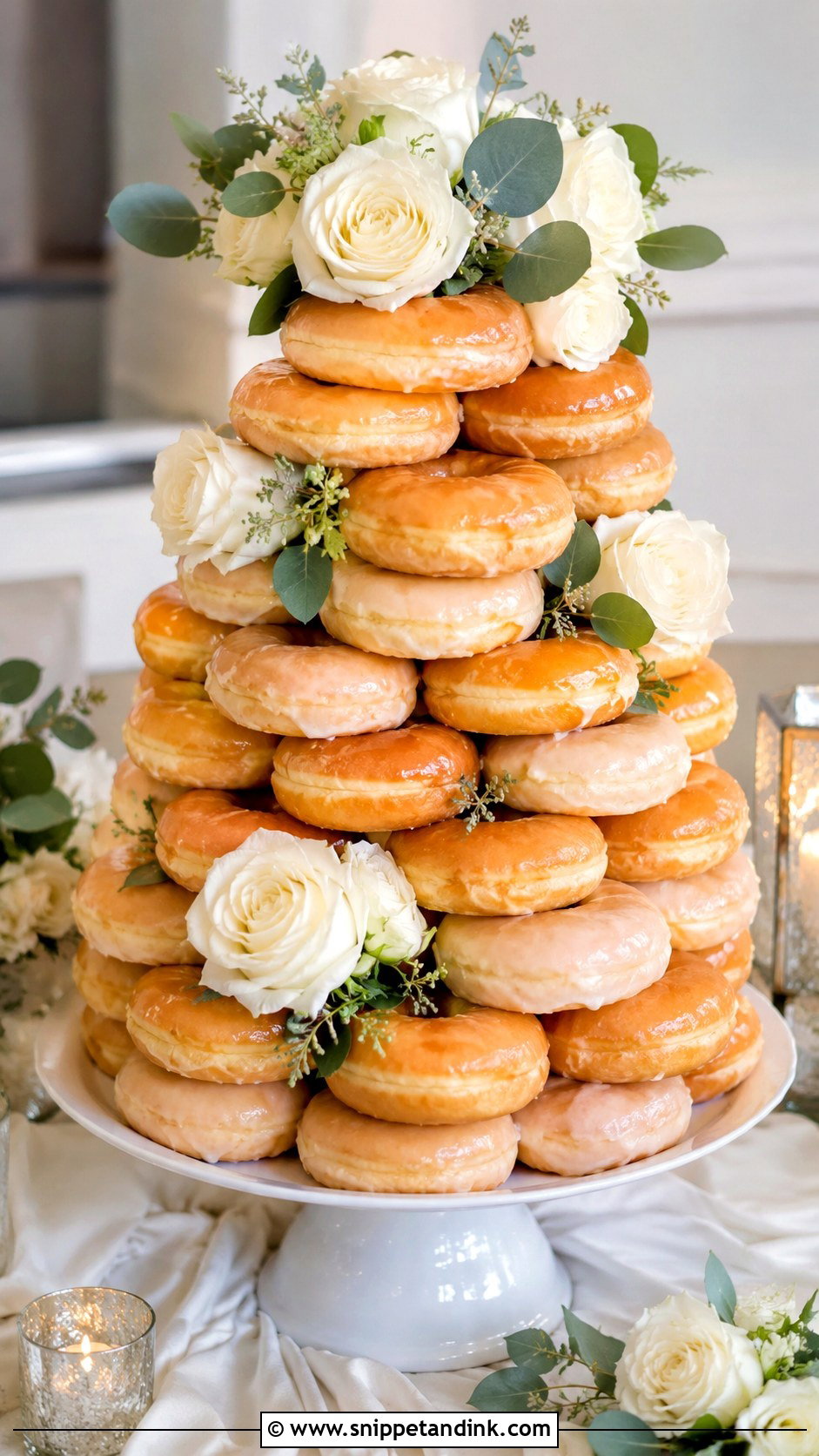 Wedding Donut Tower - Snippet and Ink - 20 Wedding Donut Cake Ideas