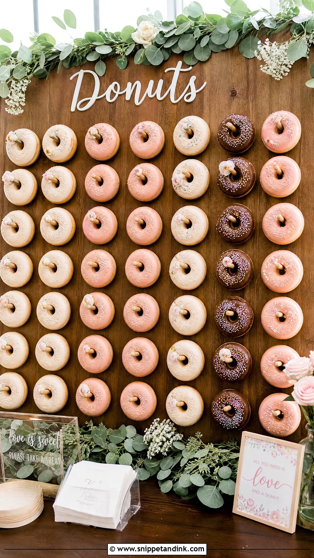 Wedding Donut Wall - Snippet and Ink - 20 Wedding Sweets