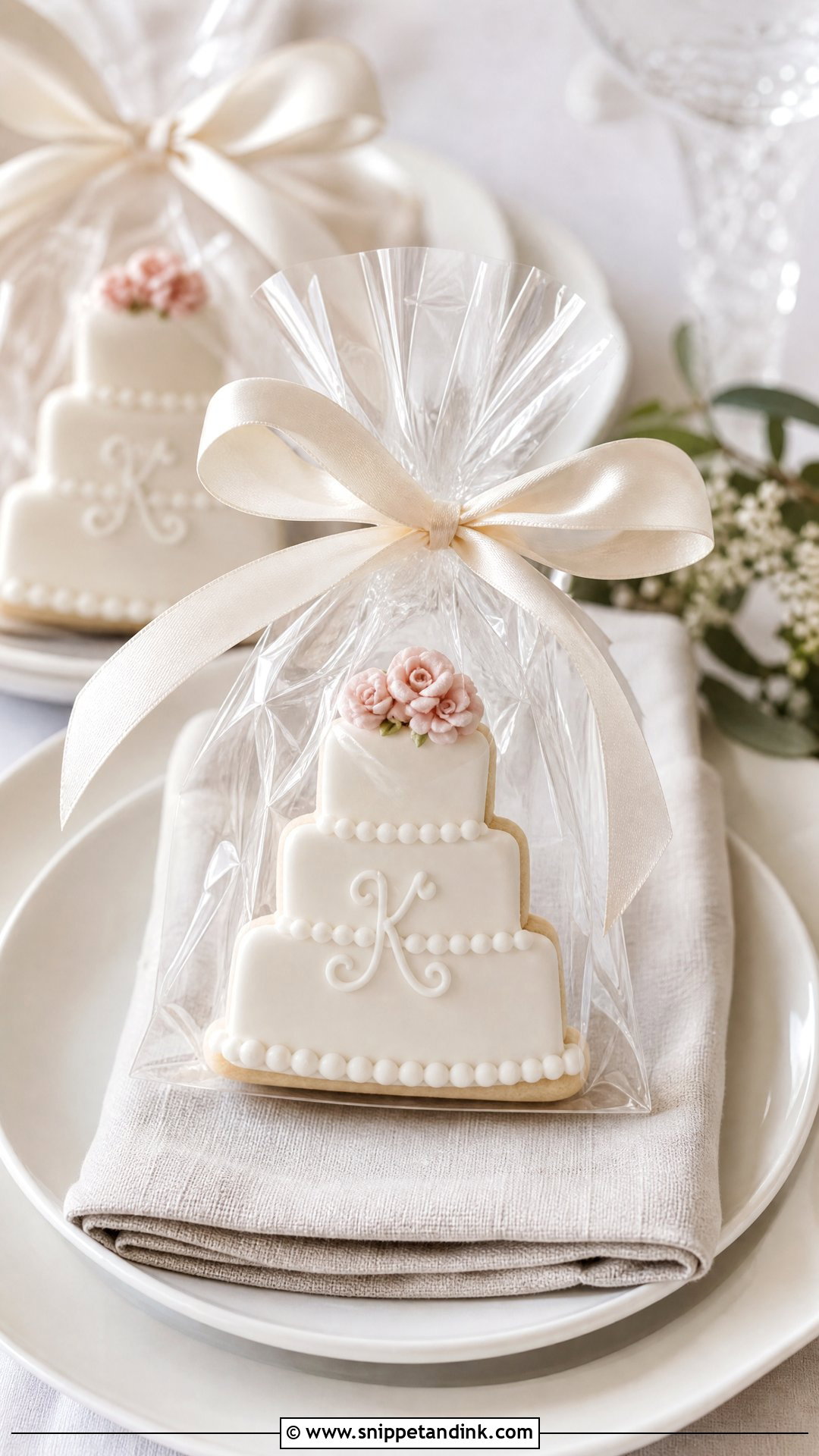 Wedding Favor Cake Cookies - Snippet and Ink - 30 Wedding Cake Cookies