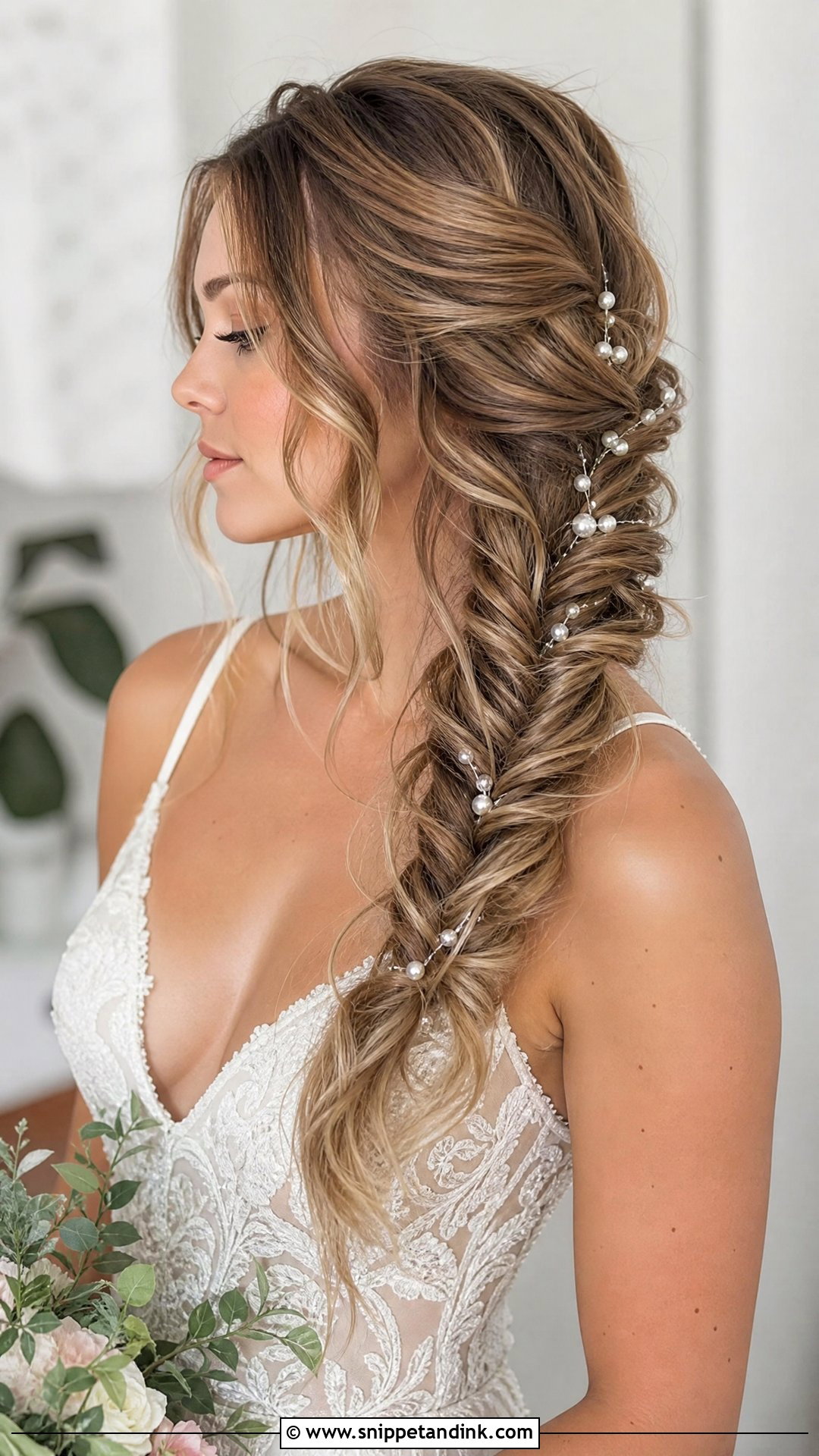Wedding Fishtail Braid - Snippet and Ink - 20 Women Wedding Hairstyle Ideas