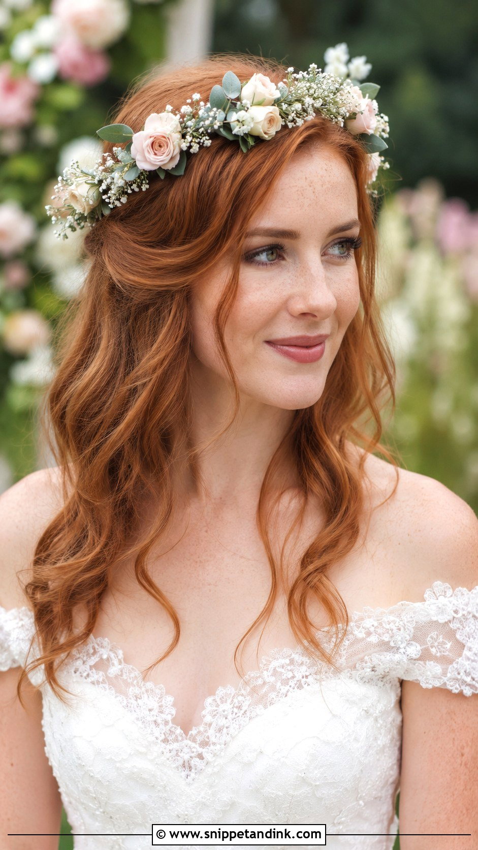 Wedding Flower Crown Hair - Snippet and Ink - 15 Wedding Hairstyle Flowers