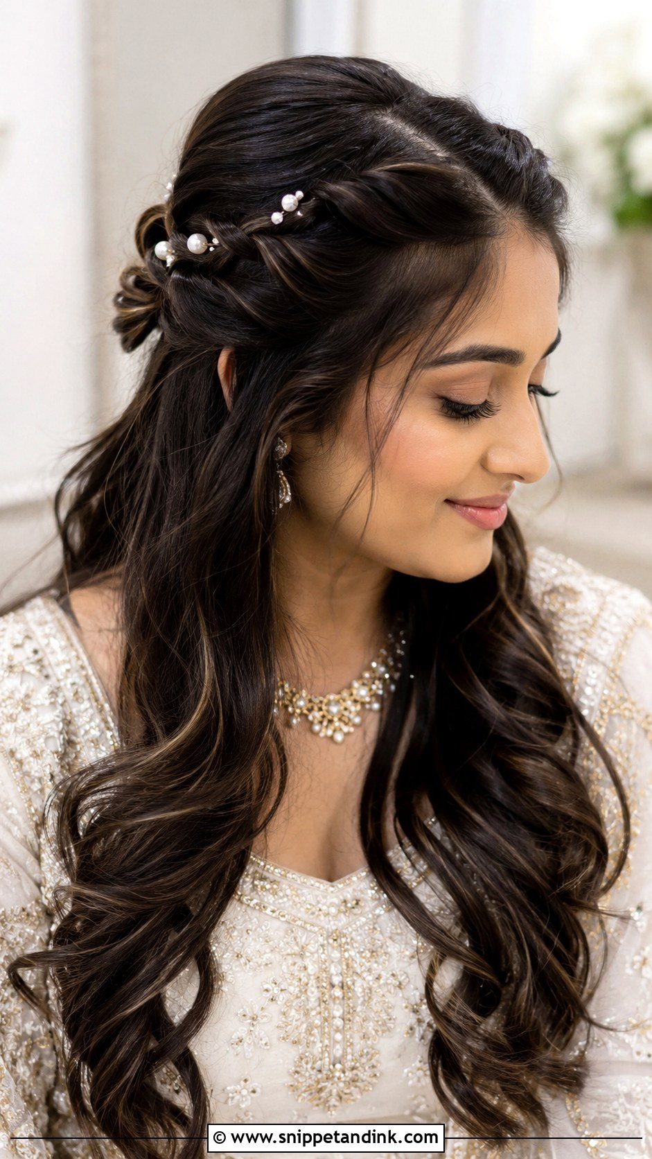 Wedding Front Twist Hairstyle - Snippet and Ink - 15 Wedding Hairstyle Front Look Ideas