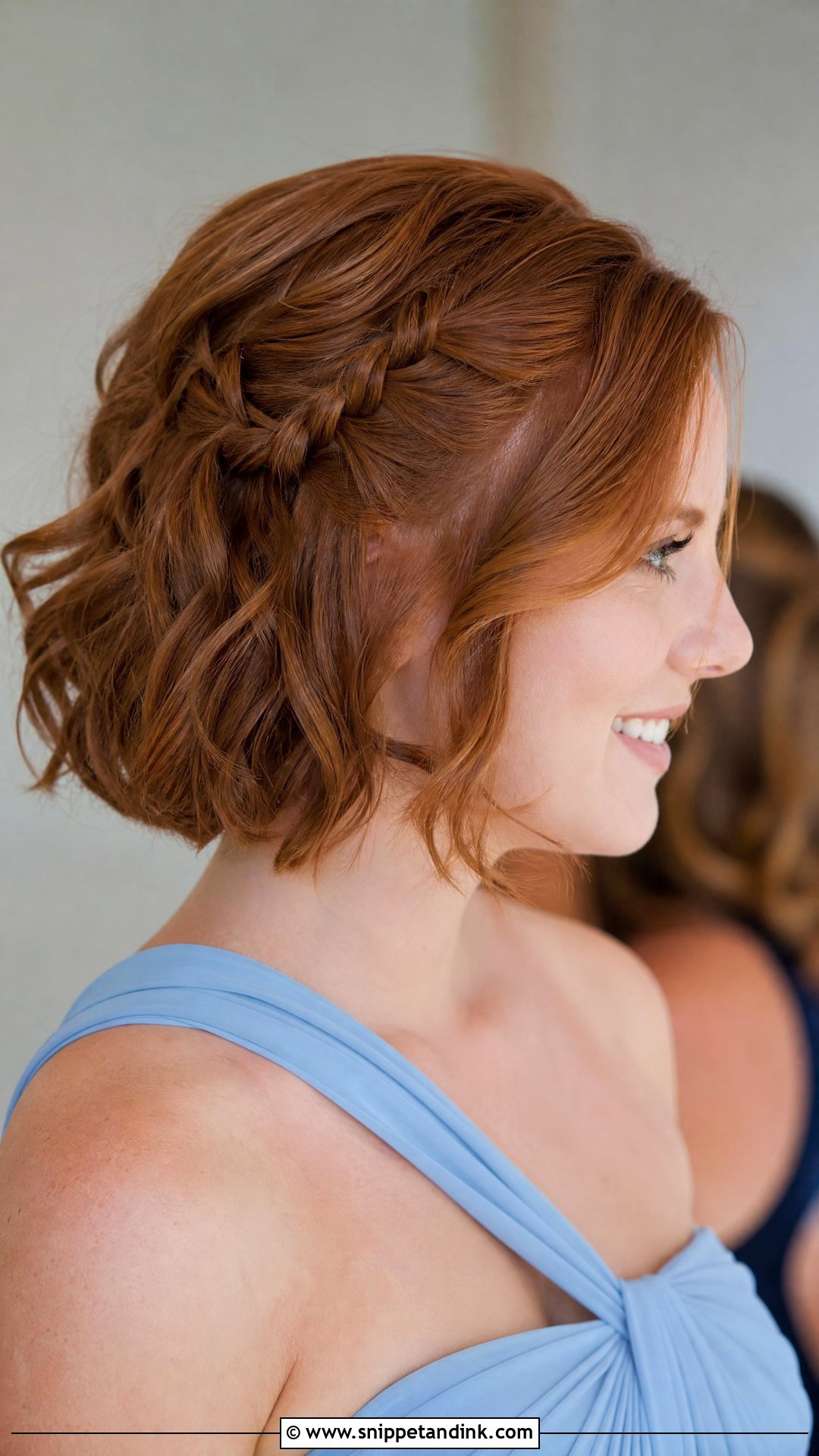 Wedding Guest Braided Bob Hair - Snippet and Ink - 20 Wedding Guest Hair Braid Ideas