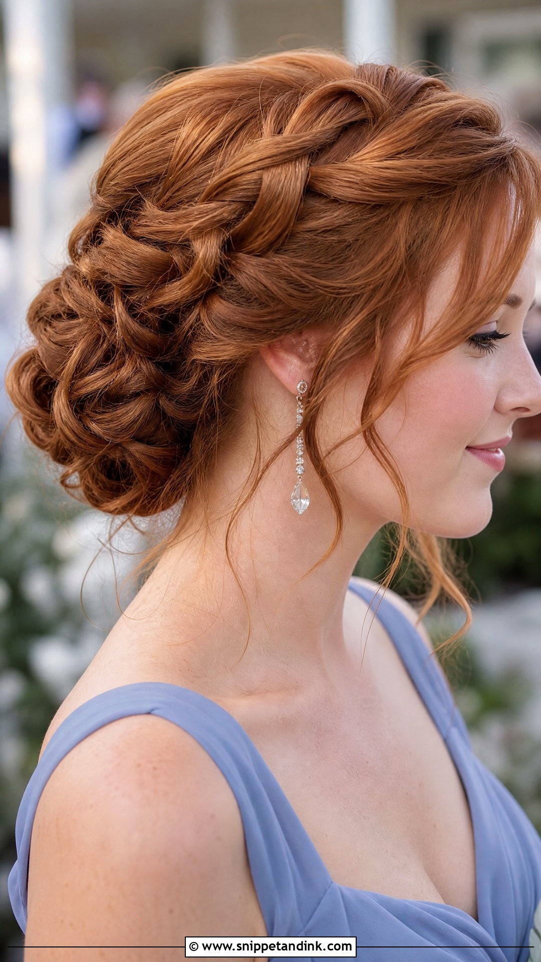 Wedding Guest Braided Bun With Curls - Snippet and Ink - 20 Wedding Guest Hair Braid Ideas
