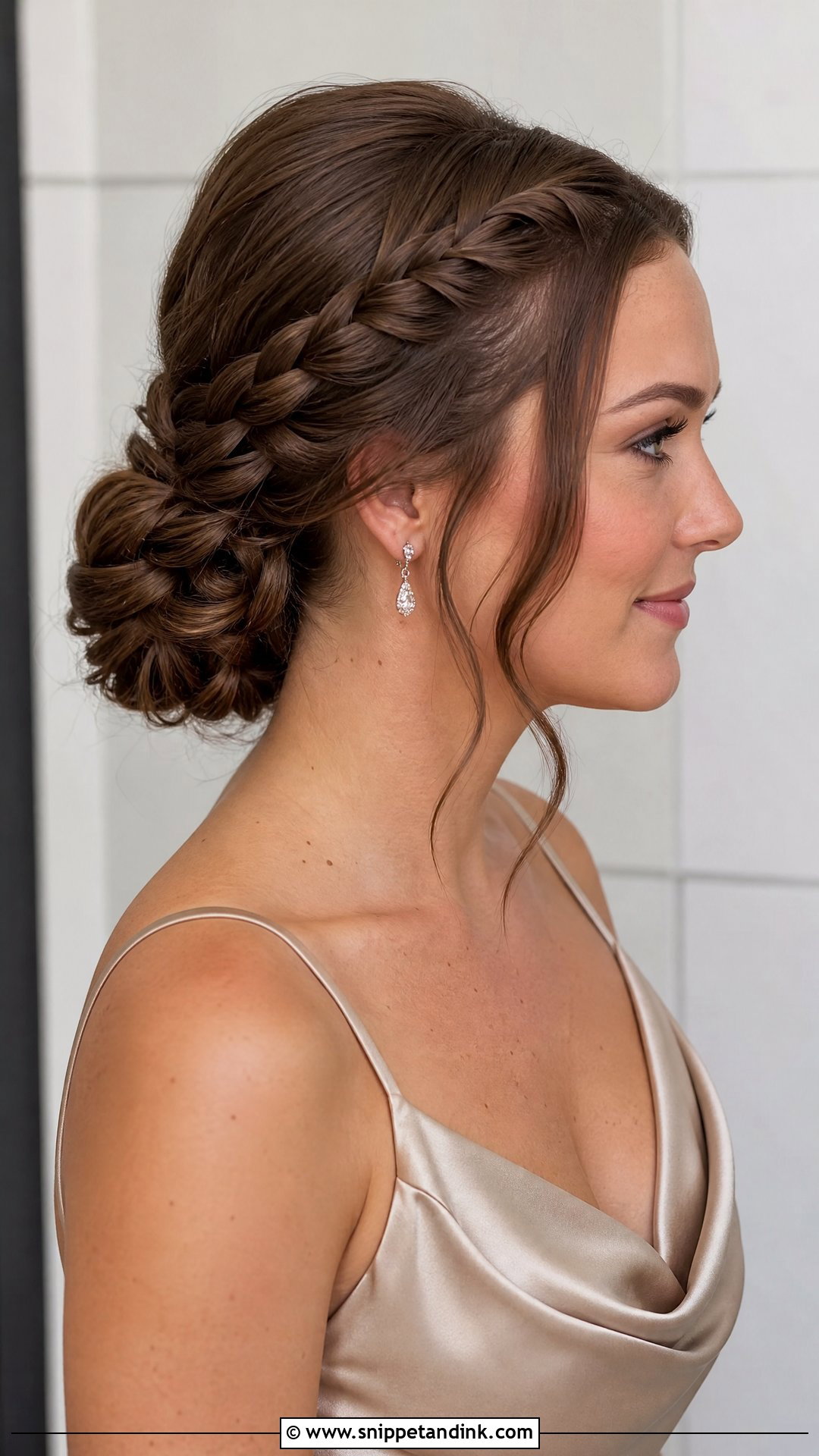 Wedding Guest Braided Chignon - Snippet and Ink - 20 Wedding Guest Hair Braid Ideas