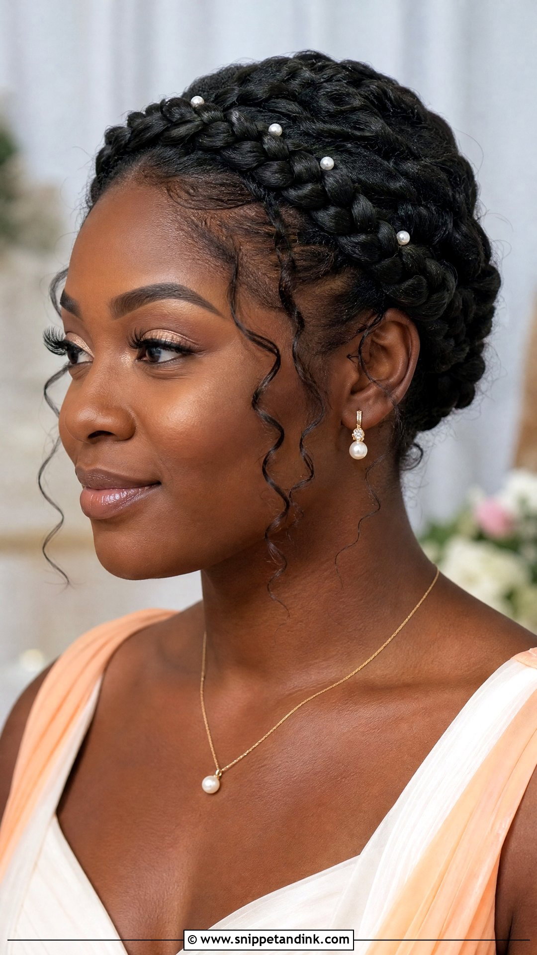 Wedding Guest Braided Crown For Black Women - Snippet and Ink - 20 Wedding Guest Hair Black Women Ideas