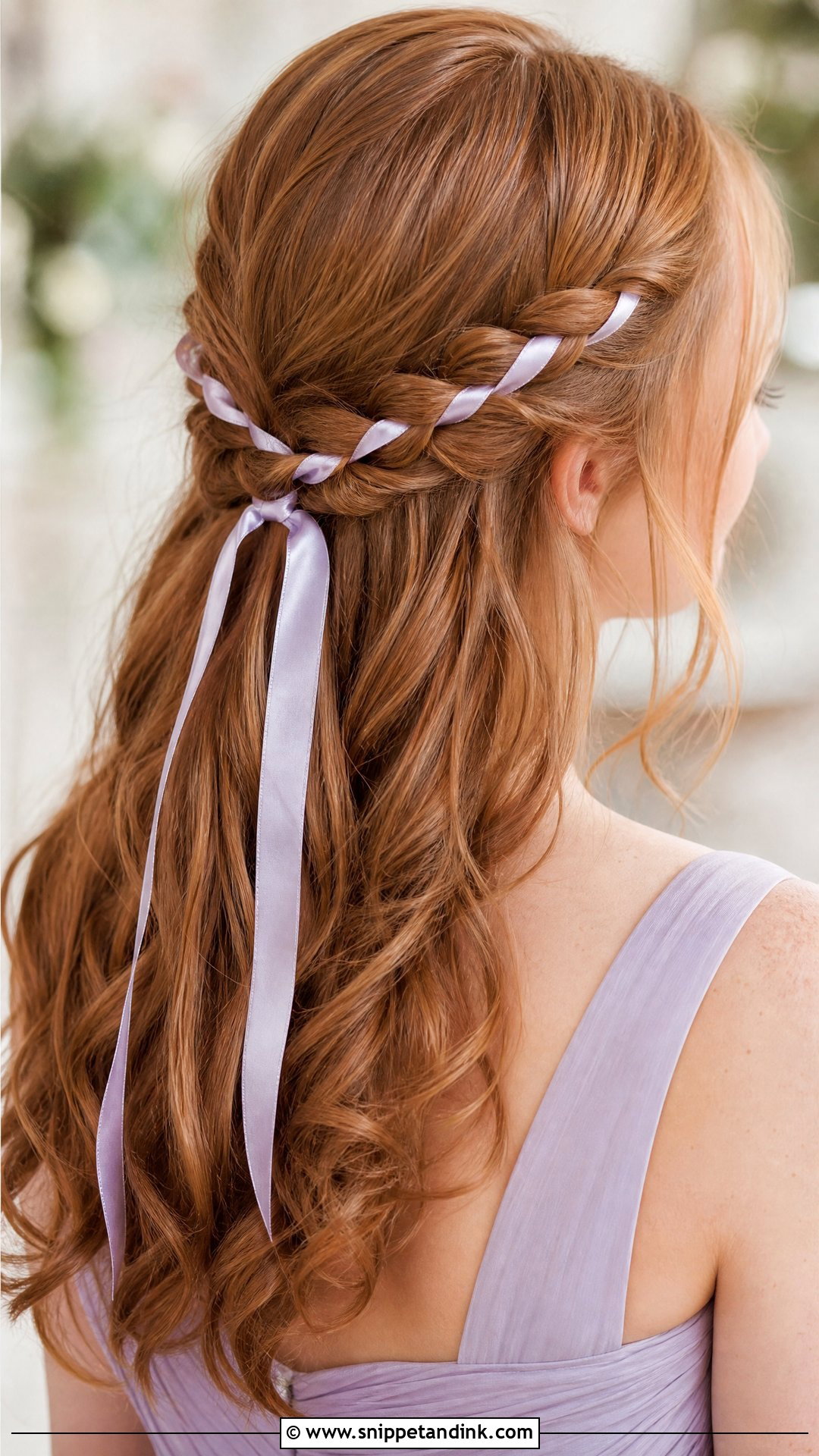 Wedding Guest Braided Hair With Ribbon - Snippet and Ink - 20 Wedding Guest Hair Braid Ideas