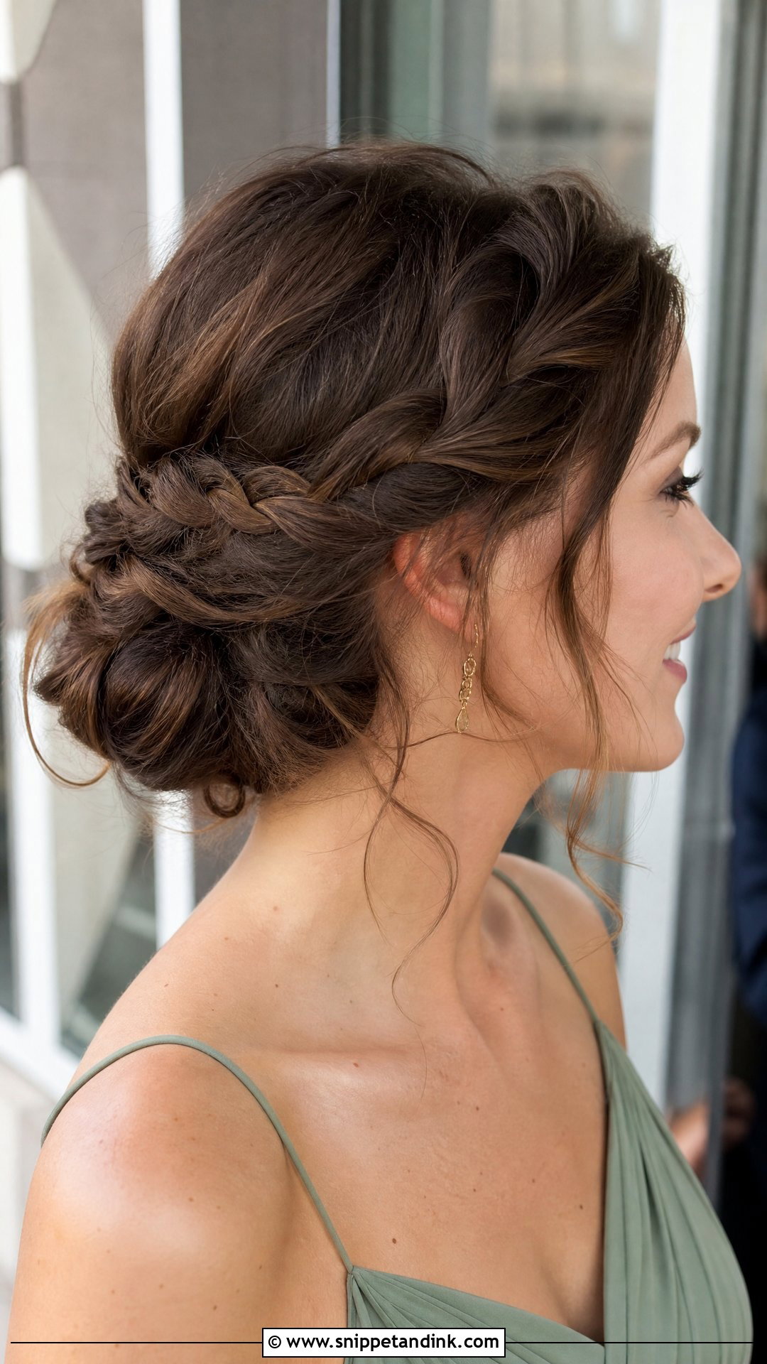 Wedding Guest Braided Low Bun - Snippet and Ink - 20 Wedding Guest Hair Braid Ideas