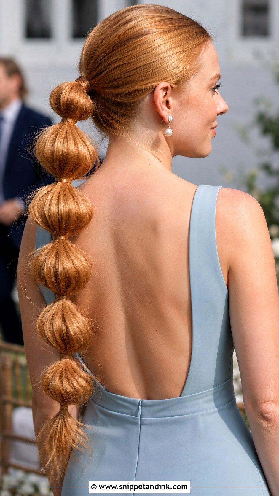 Wedding Guest Bubble Ponytail - Snippet and Ink - 15 Hair Idea for Wedding Guest Ideas
