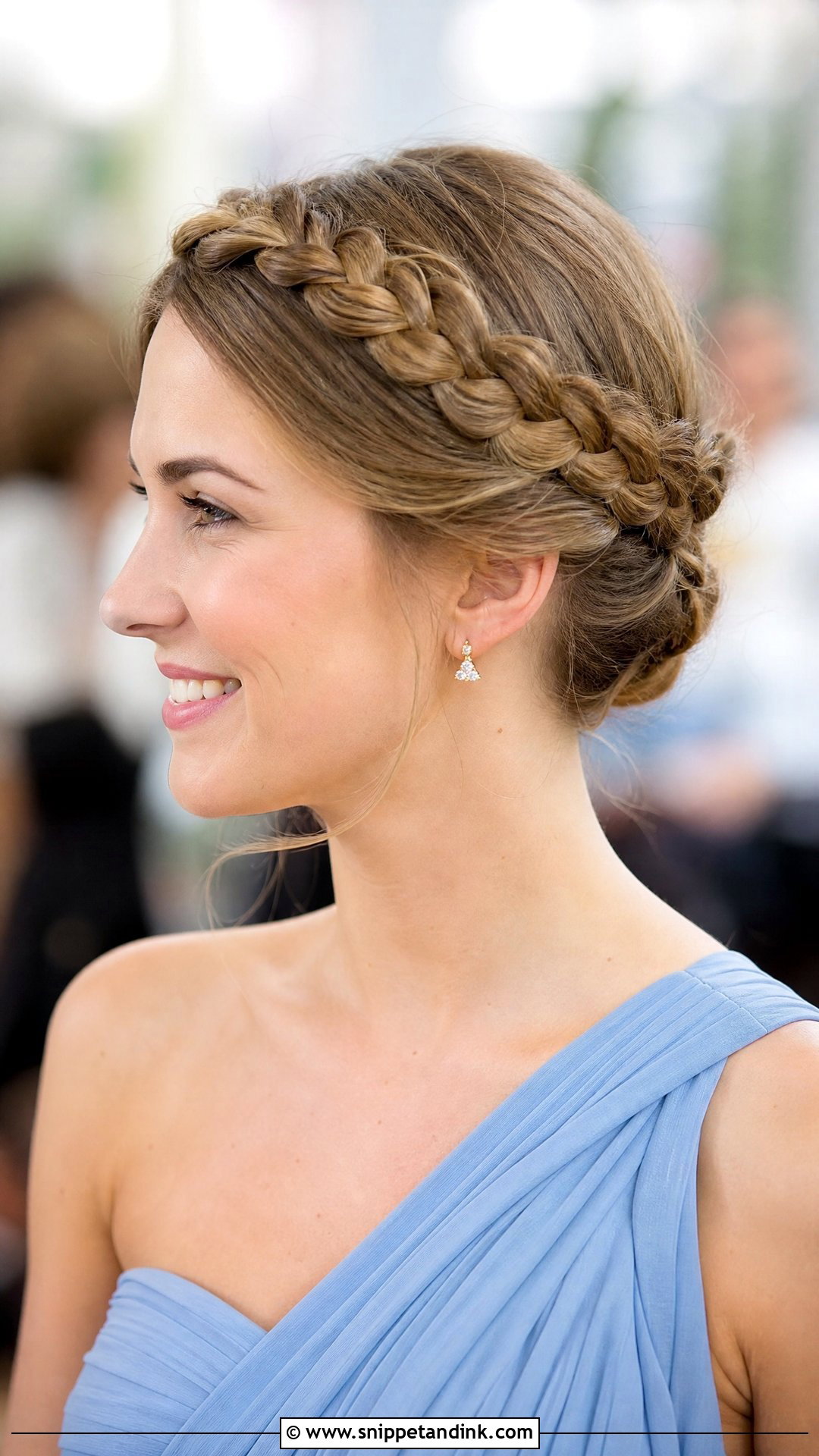 Wedding Guest Crown Braid - Snippet and Ink - 20 Wedding Guest Hair Braid Ideas