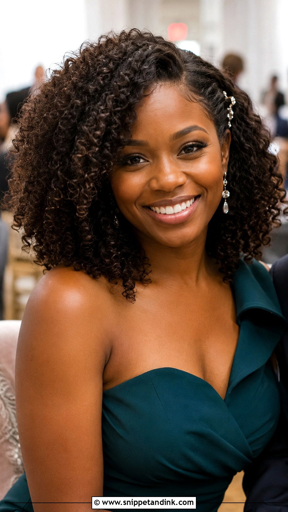 Wedding Guest Curly Hair Down Medium Length - Snippet and Ink - 15 Wedding Guest Hair Down Medium Length Ideas