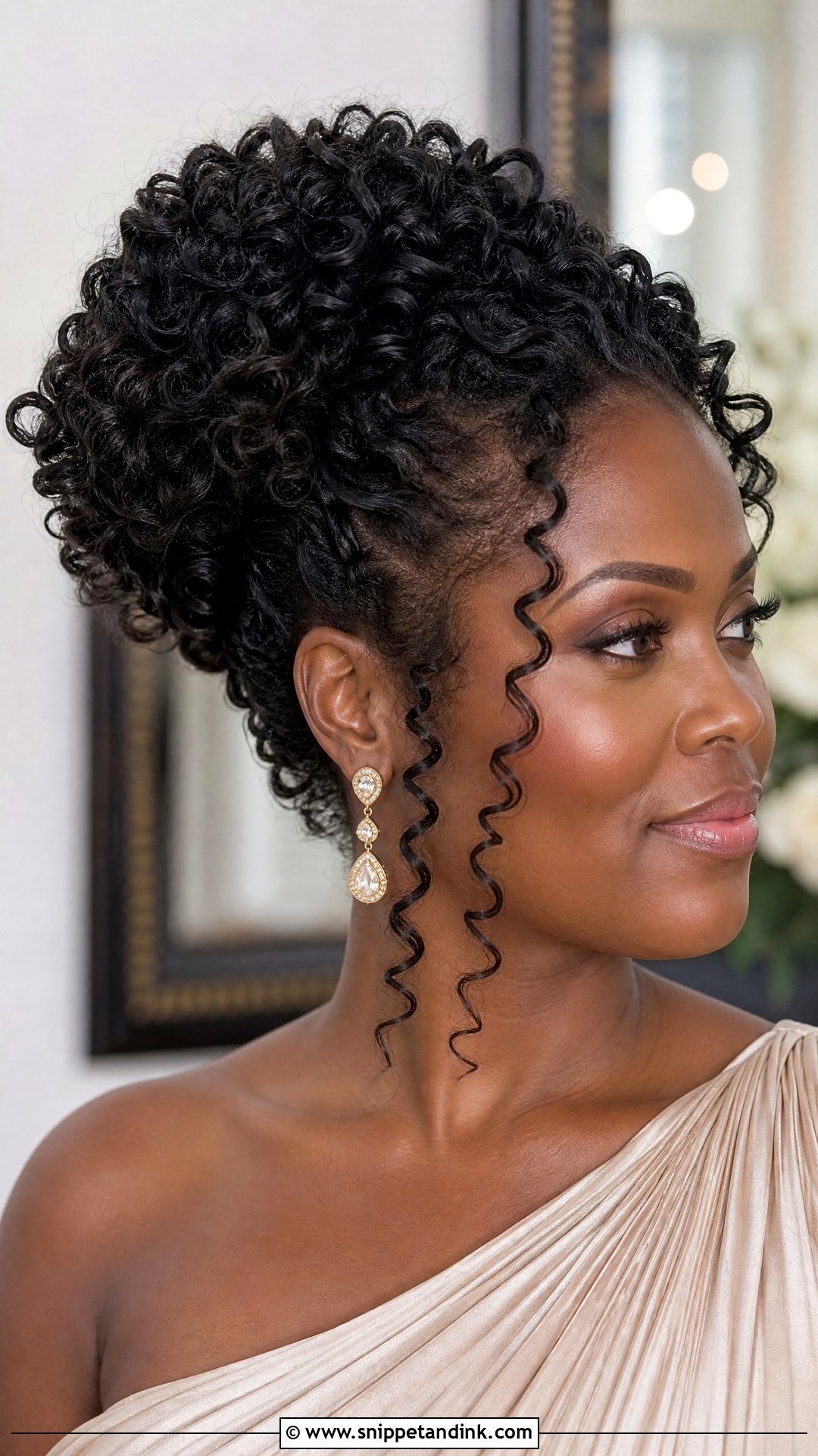 Wedding Guest Curly Updo - Snippet and Ink - 15 Wedding Attendee Hairstyles