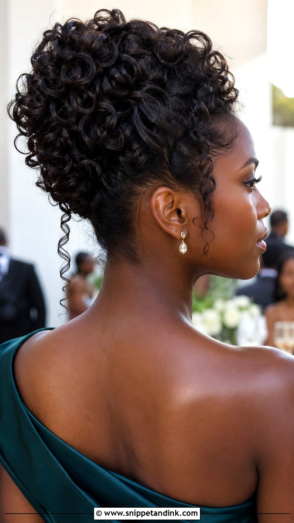 Wedding Guest Curly Updo - Snippet and Ink - 15 Hair Idea for Wedding Guest Ideas