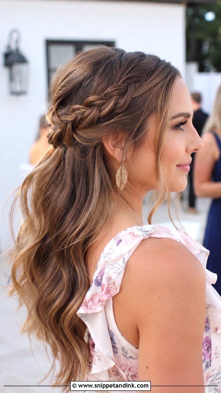Wedding Guest Down Hairstyle With Braids - Snippet and Ink - 15 Wedding Guest Down Hairstyles