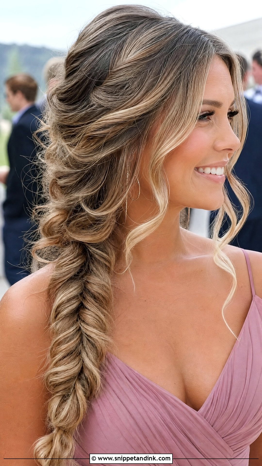 Wedding Guest Fishtail Braid - Snippet and Ink - 20 Wedding Guest Hair Braid Ideas