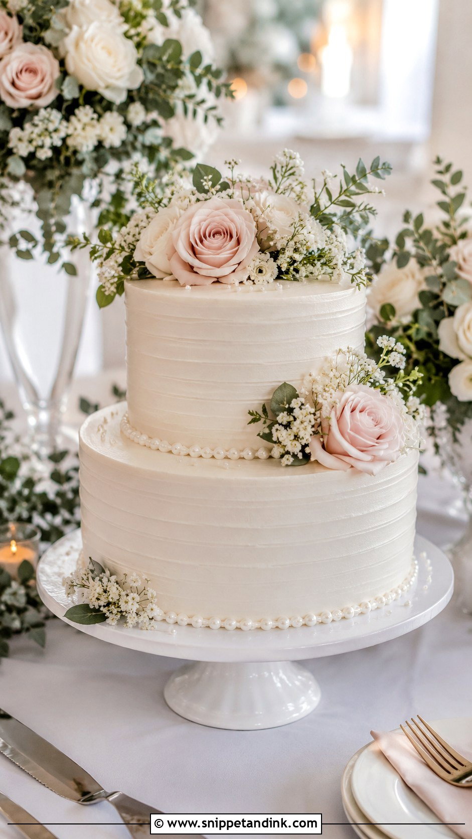 Wedding Guest Floral Cake - Snippet and Ink - 20 Wedding Guest Cake Ideas