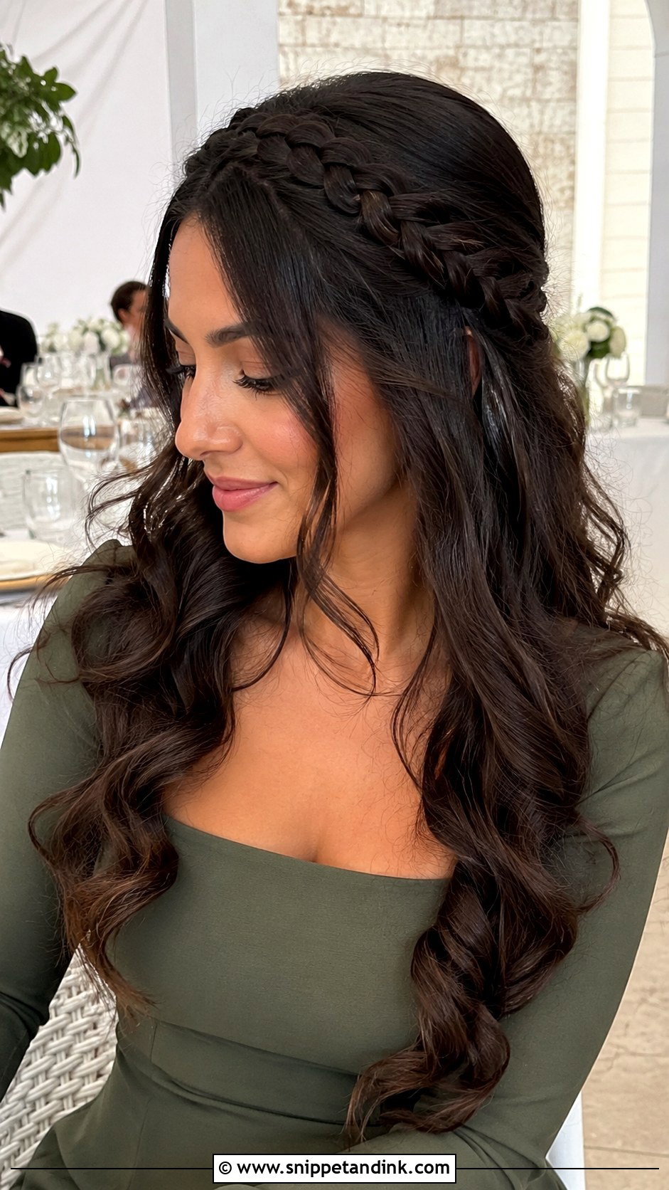 Wedding Guest Hair With Braided Headband - Snippet and Ink - 15 Wedding Guest Hair with Headband Ideas