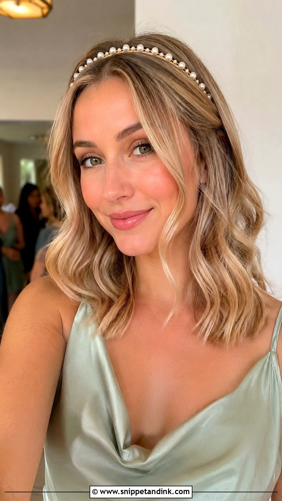 Wedding Guest Hair With Pearl Headband - Snippet and Ink - 15 Wedding Guest Hair with Headband Ideas