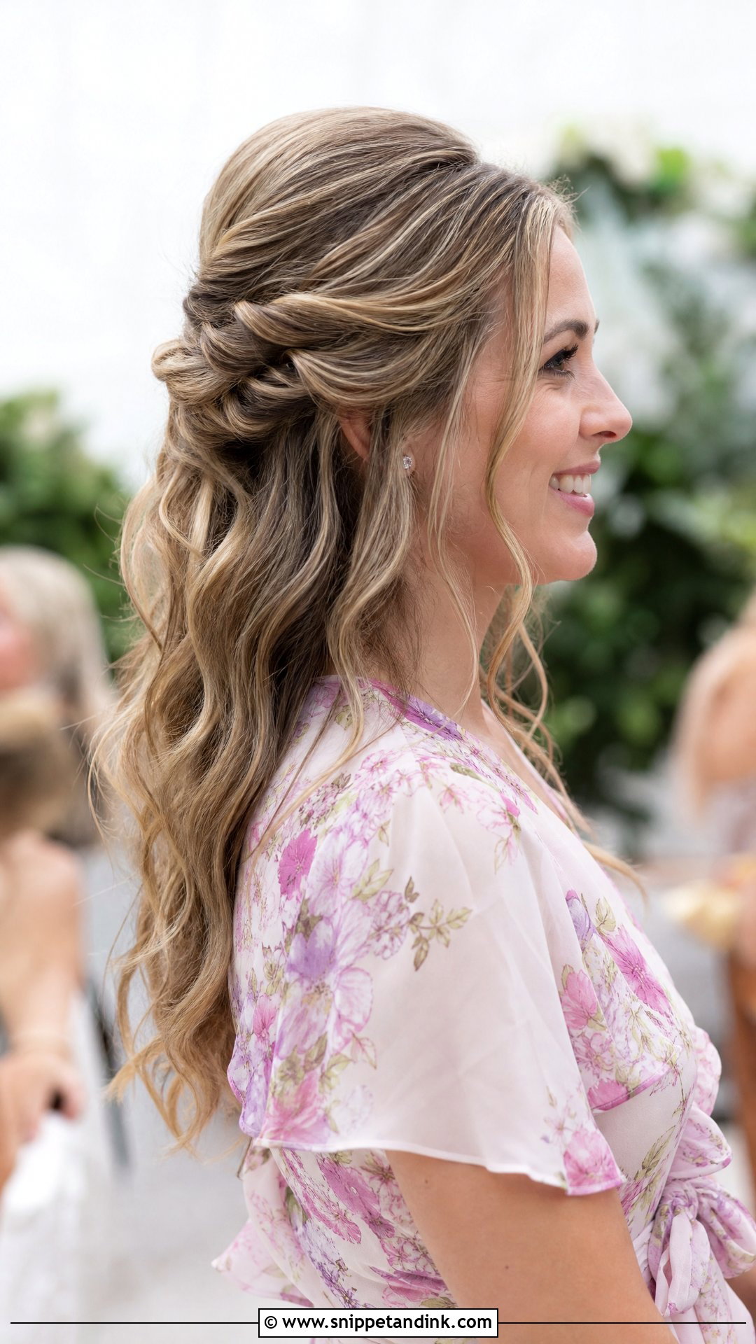 Wedding Guest Half Up Half Down Hair - Snippet and Ink - 15 Wedding Attendee Hairstyles
