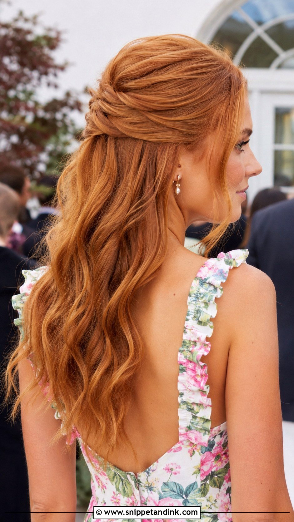 Wedding Guest Half Up Half Down Waves - Snippet and Ink - 15 Wedding Guest Down Hairstyles