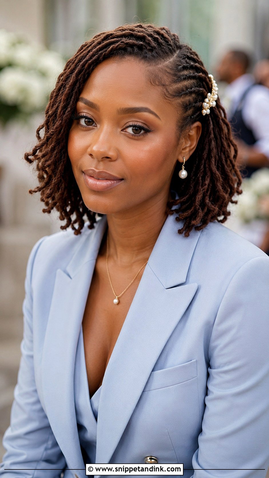 Wedding Guest Locs Bob - Snippet and Ink - 15 Wedding Guest Locs Hairstyles