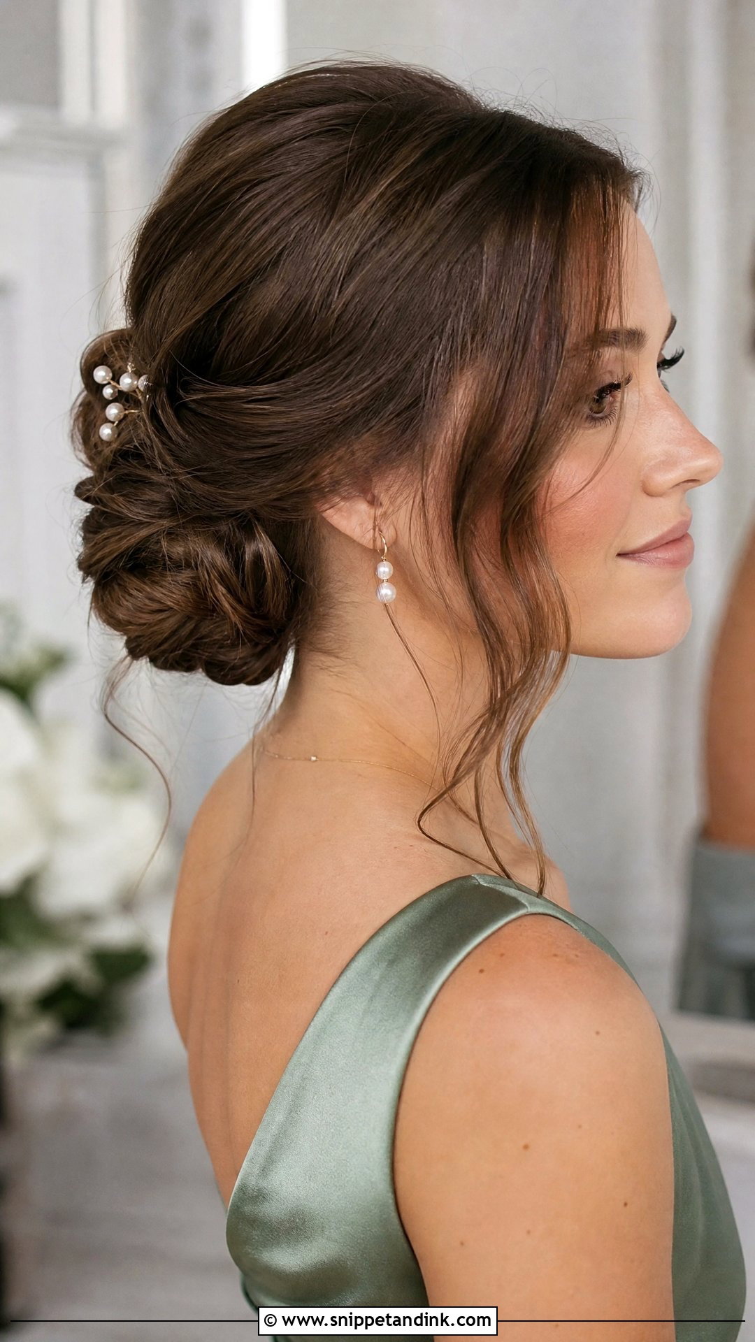 Wedding Guest Low Bun - Snippet and Ink - 15 Wedding Attendee Hairstyles