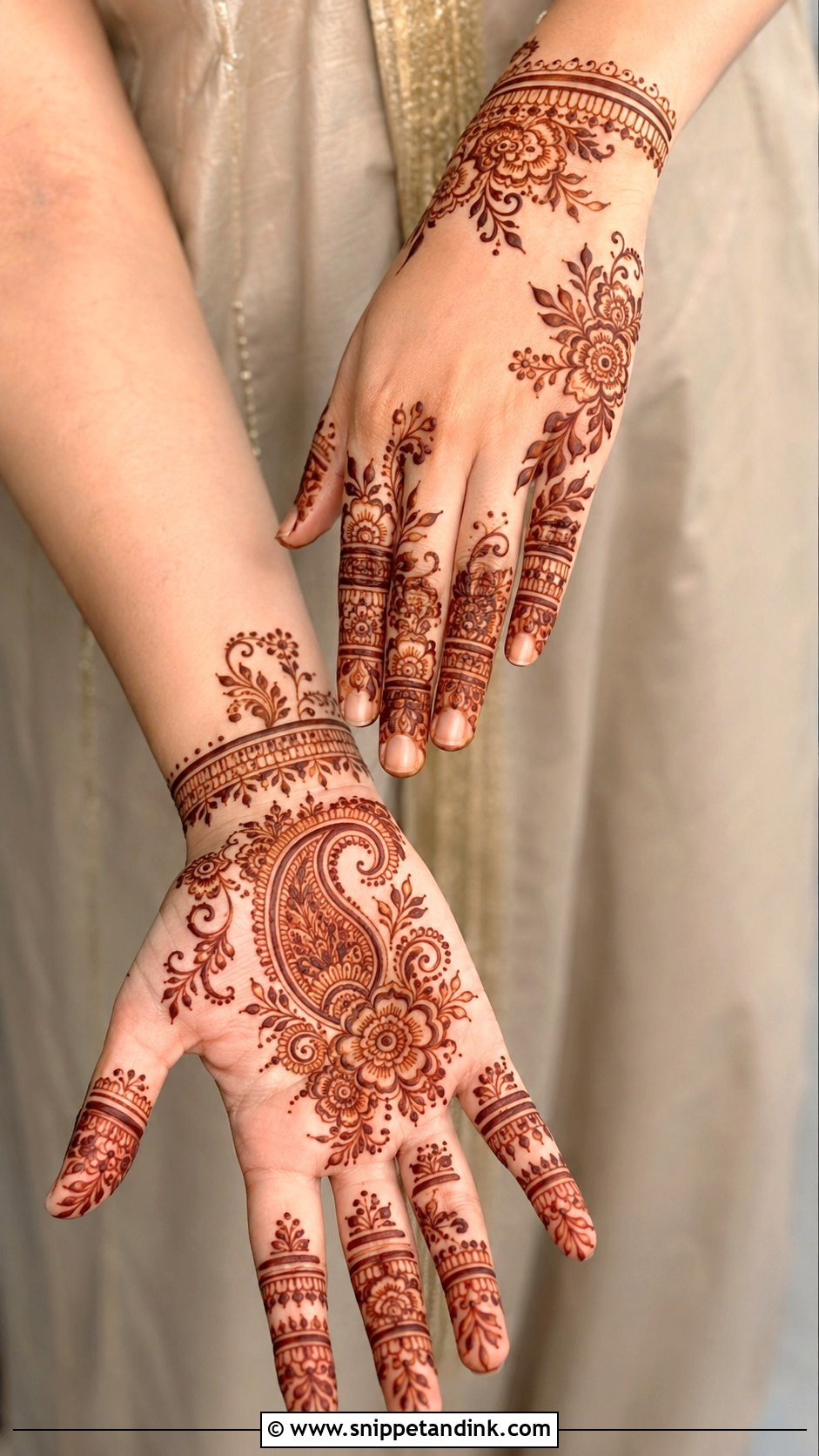 Wedding Guest Mehndi Design For Hands - Snippet and Ink - 35 Mehndi Designs for Hands
