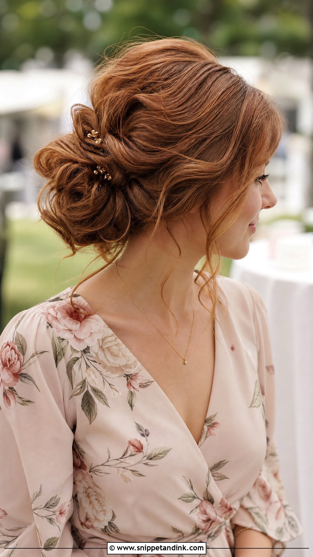 Wedding Guest Messy Bun - Snippet and Ink - 15 Wedding Attendee Hairstyles