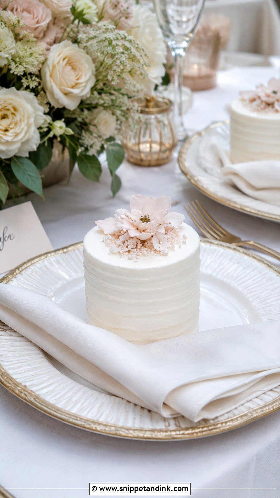 Wedding Guest Mini Cakes - Snippet and Ink - 20 Wedding Guest Cake Ideas