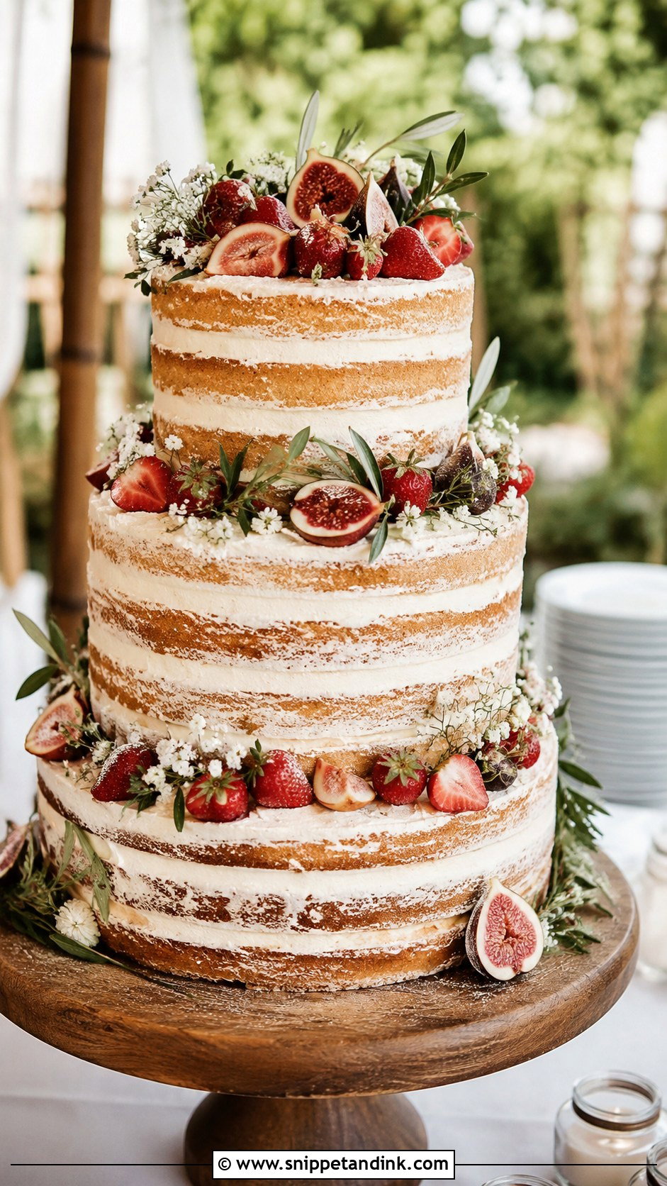 Wedding Guest Naked Cake - Snippet and Ink - 20 Wedding Guest Cake Ideas