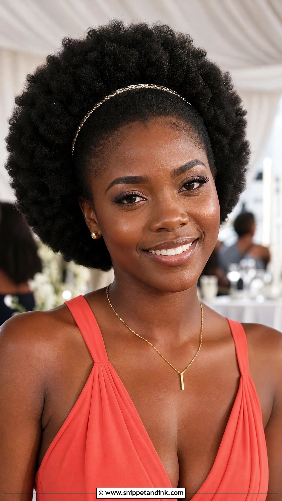 Wedding Guest Natural Afro For Black Women - Snippet and Ink - 20 Wedding Guest Hair Black Women Ideas