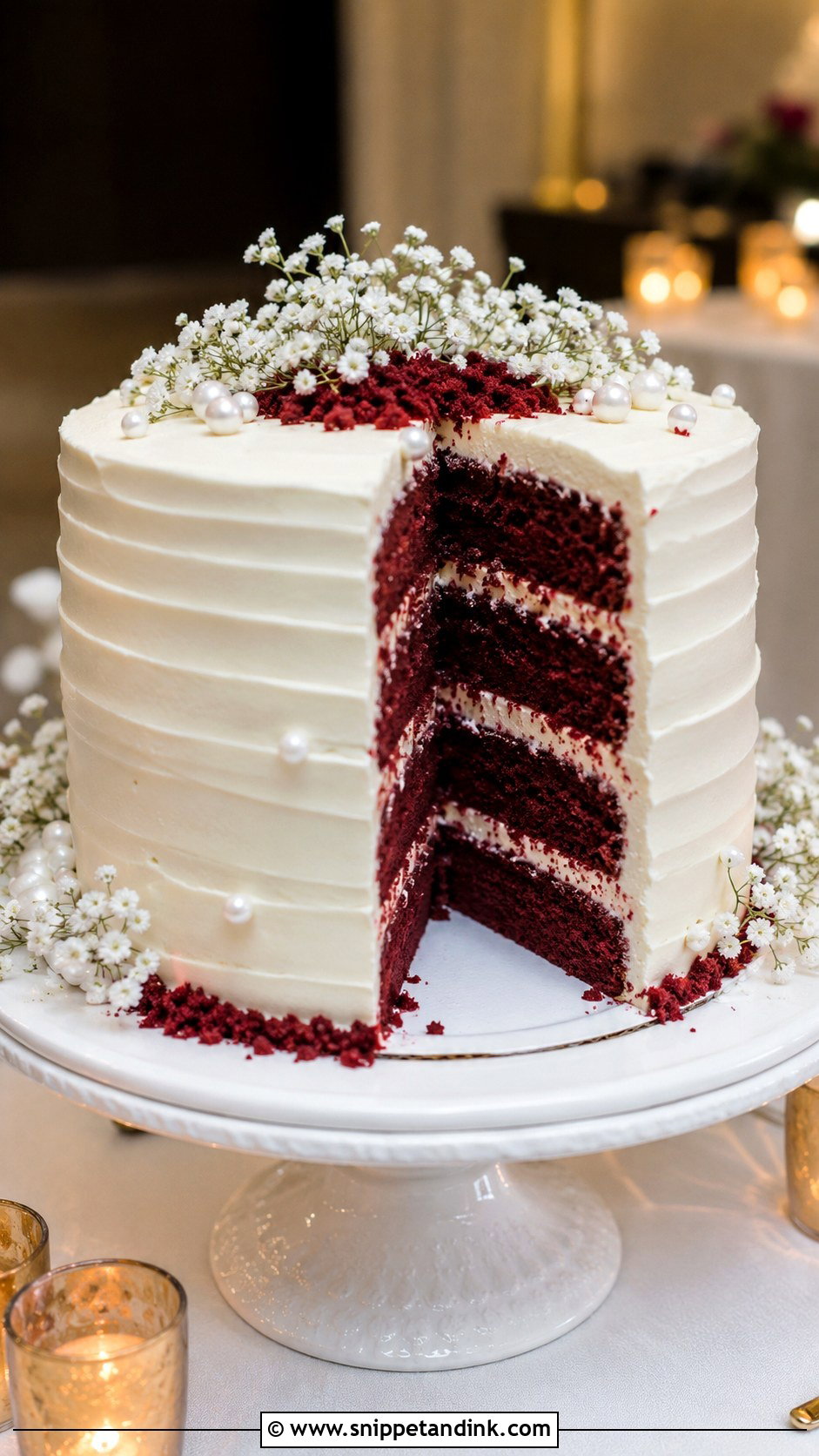 Wedding Guest Red Velvet Cake - Snippet and Ink - 20 Wedding Guest Cake Ideas