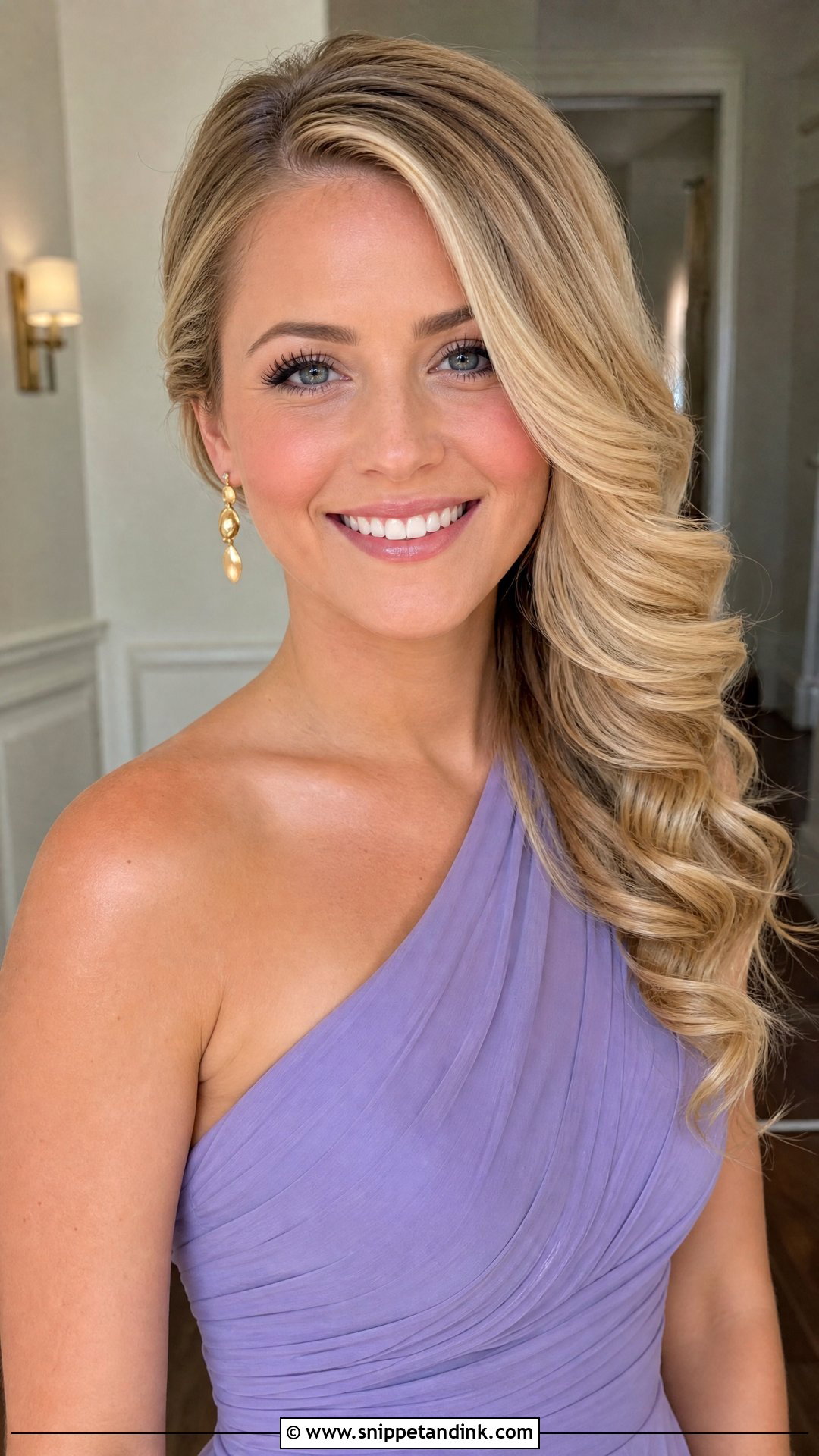 Wedding Guest Side Swept Hair - Snippet and Ink - 15 Wedding Attendee Hairstyles