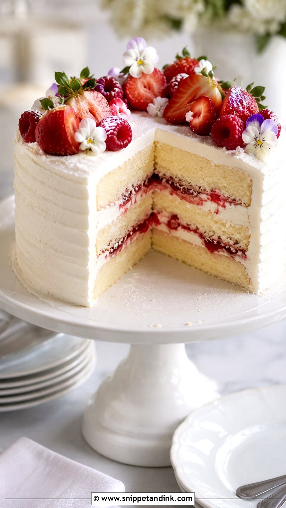 Wedding Guest Sponge Cake - Snippet and Ink - 20 Wedding Guest Cake Ideas