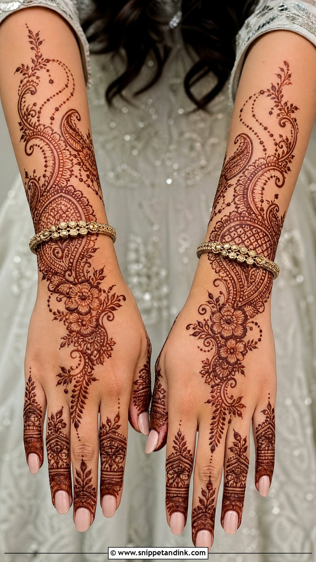 Wedding Guest Wrist Mehndi Design - Snippet and Ink - 30 Wrist Mehndi Designs