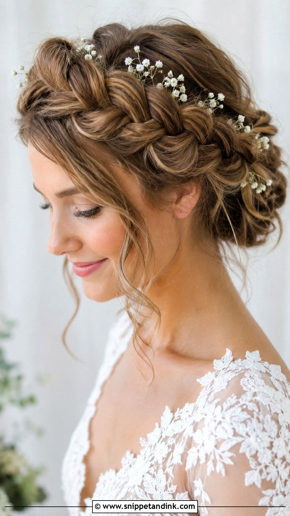 Wedding Hair Braided Crown - Snippet and Ink - 20 Dream Wedding Hair Ideas