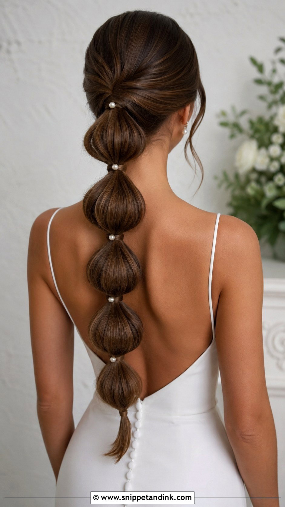 Wedding Hair Bubble Ponytail - Snippet and Ink - 20 Dream Wedding Hair Ideas