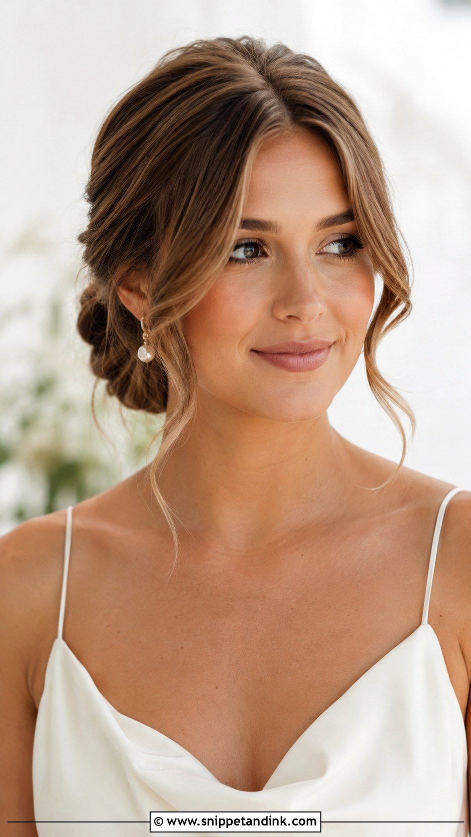 Wedding Hair Curtain Bangs Updo - Snippet and Ink - 15 Wedding Hair From Front View Ideas